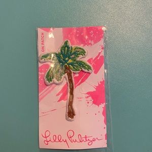 Lilly Pulitzer iron on palm tree patch New